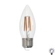 Лампа светодиодная филаментная LED-C35 11Вт Е27 свеча 4000K PLS02WH Белый свет ТМ Uniel