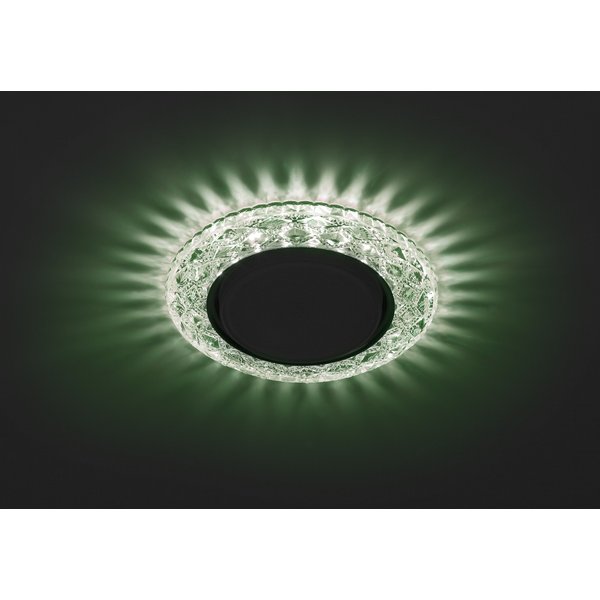 Светильник с подсветкой GX53 ЭРА зеленый DK LD24 GR/WH