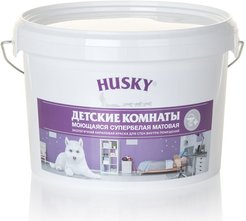 Краска для детских комнат HUSKY матовая белая (5л)