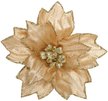 Цветок декоративный 14х9см золото SYSDH-A3025058