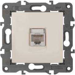 Розетка RJ45 Elegance слоновая кость