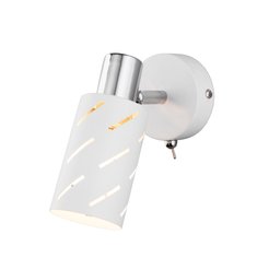 Спот 20090/1 1xE14 белый/хром