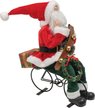 Фигура Санта Клаус на велосипеде 45см, SYSDLRA-1525107