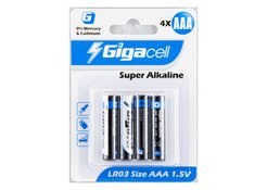Батарейка алкалиновая Gigacell ААА/ LR03 4шт