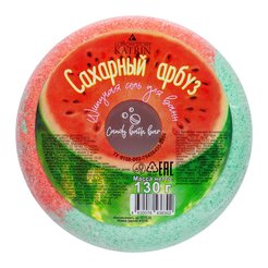 Соль д/ванн шипучая Пончик Candy baht bar 130г Сахарный арбуз