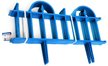Заборчик садовый пластиковый Color-X 60х40см 5 секций синий