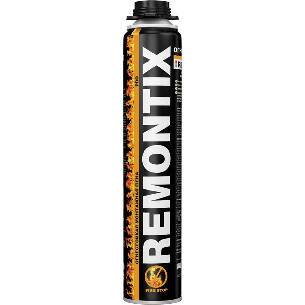 Пена монтажная профессиональная огнестойкая Remontix PRO (750мл)
