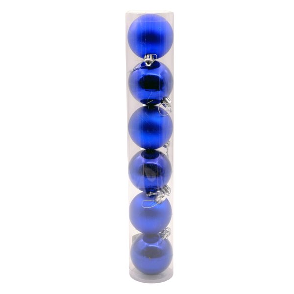 Набор из 6 шаров 60мм синий SY-1433
