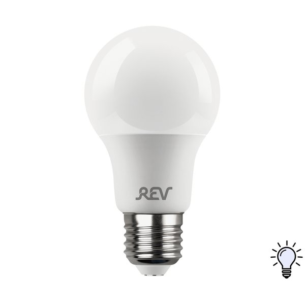 Лампа светодиодная REV 7Вт Е27 шар 4000К свет нейтральный белый