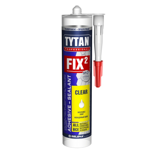Клей-герметик MS-полимер Tytan Professional Fix² Clear прозрачный (290мл)