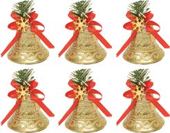 Набор украшений Колокольчики 6шт 6х6см, цвет: золото, SYLD- 5125144