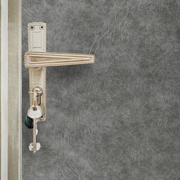 Комплект для утепления дверей Praktische Home Д7686 (поролон 2х1м 5 мм, струна 10м, гвозди меб. 50шт) серый