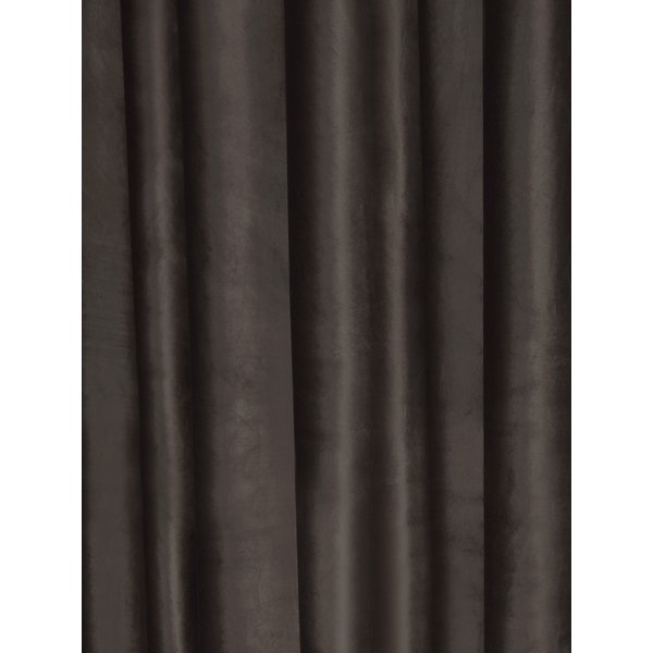 Ткань портьерная Бархат Y 1680-11 темно-коричневый 280см