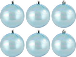 Набор шаров 6шт 8см радужно-голубой, SYQA-0123001