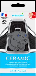 Ароматизатор в дефлектор Ceramic,голова пантеры с пробником Medori,Crystal ice TC-52
