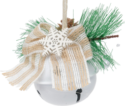 Украшение фигурное Бубенчик 6см, белый, SYTLD-5225027