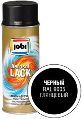 Эмаль JOBI аэрозольная глянцевая черная 400мл