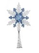 Верхушка на елку Снежинка белая с голубым 23х14см 91433 Верхушка на елку Снежинка белая с голубым 23х14см 91433