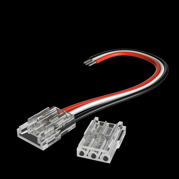 Коннектор для светодиодной ленты прокалывающий 3pin с проводом Geniled MIX 8мм 2шт