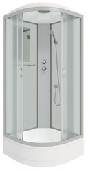 Кабина душевая NG-3302-14 (1000х1000х2150) низкий поддон стекло матовое 4 места