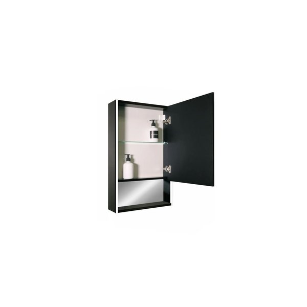 Шкаф зеркальный Filit LED 60х80см черный, правый