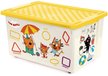 Ящик детский Little angel Три кота Обучайка 57л 61х40,5х33см пластик