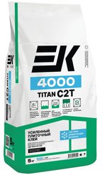 Клей для керамогранита и тяжелых плит ЕК Titan 4000 5кг