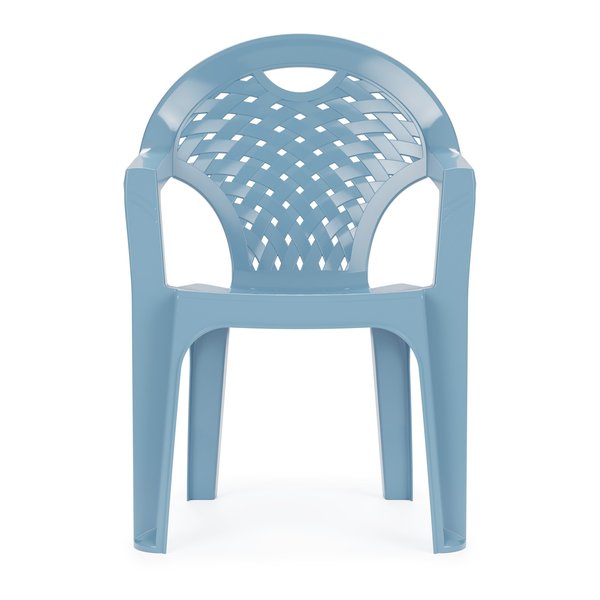 Кресло пластиковое синее М2611