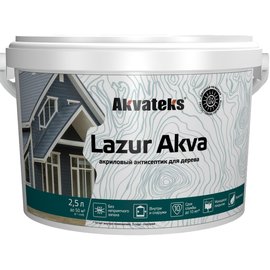 Антисептик декоративный для дерева Akvateks Lazur Akva палисандр (2,5л ...