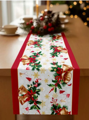 Дорожка на стол Морозная фантазия 50х150см хлопок