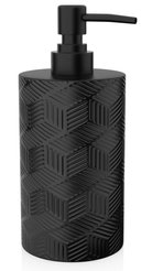 Дозатор для жидкого мыла DELICATE BLACK черный, полирезин
