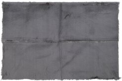 Коврик из искусственного меха кролика темно-серый 60х90см на подложке TPR