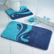 Набор ковриков для ванной и туалета 50х80 и 55х55 Симона голубой полипропилен