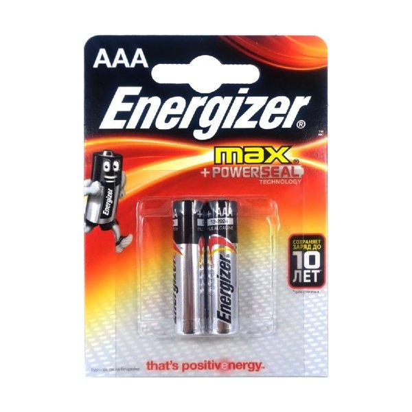 Батарейка алкалиновая Energizer MAX ААА/LR03 2шт