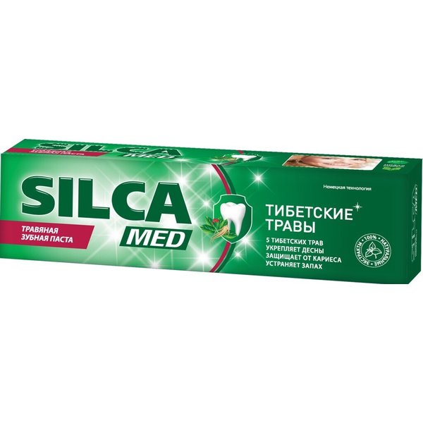 Паста зубная SILCA Med 130г Тибетские травы