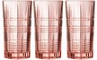 Набор стаканов Luminarc Dallas Розовый 380мл 3шт высокие, стекло
