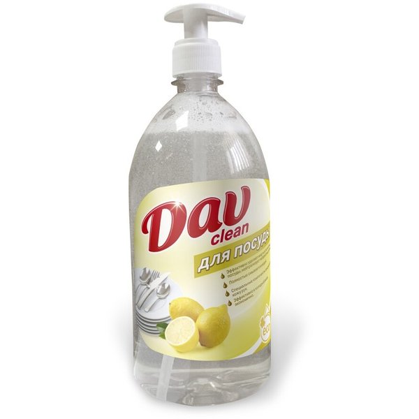 Средство д/мытья посуды Dav clean ЭКО 1л Лимон