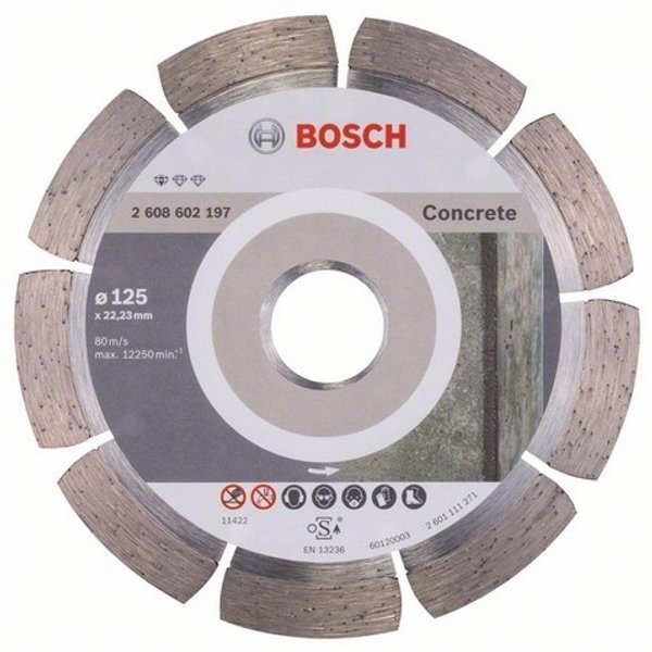 Диск алмазный по бетону Bosch BPE 125х2,2х22мм сухой рез