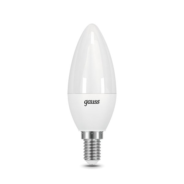 Лампа светодиодная Gauss 6.5Вт Е14 свеча 4100К свет нейтральный белый