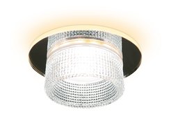 Светильник встраиваемый точечный TN350 CH/CL хром/прозрачный GU5.3+3W (LED WHITE) D95*45