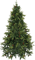 Ель искусственная Байкальская 210см, с шишками, ПЭ+ПВХ