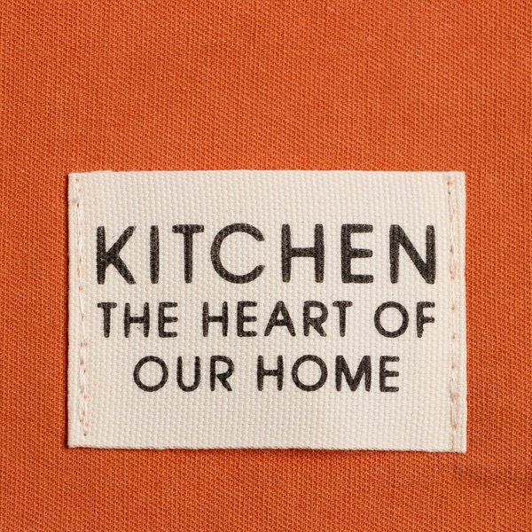 Полотенце кухонное Этель Kitchen 40х73 оранжевый из саржи