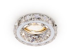 Светильник точечный встраиваемый AMBRELLA LIGHT K112 CL/CH MR16 хром/прозрачный хрусталь