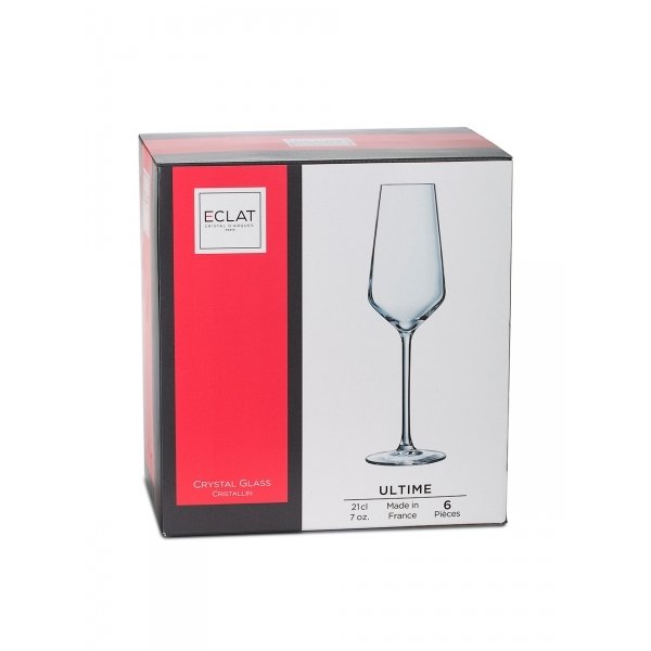 Набор фужеров д/шампанского Eclat Cristal d'Arques Ultime 210мл 6шт стекло