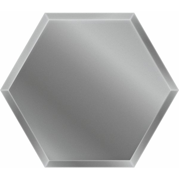 Плитка зеркальная Соты 21х25х0,4см фацет сатин серебро 4шт/кмп