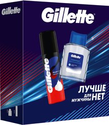 Набор подарочный д/мужчин Gillette Лосьон п/бритья Arctic Ice 50мл+Пена д/бритья Gillette Классический 50мл