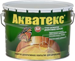 Покрытие защитно-декоративное Акватекс 2в1 бесцветный (9л)