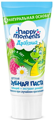Паста-гель зубная детская Happy moments Дракоша 60мл Малина 1+