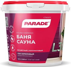 Лак для саун 120С акриловый Parade L30 0,9л