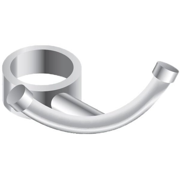 Вешалка с U-образным крючок с кольцом для полотенцесушителя